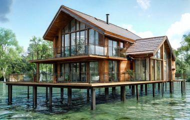 Преимущества и особенности постройки каркасного дома на сваях