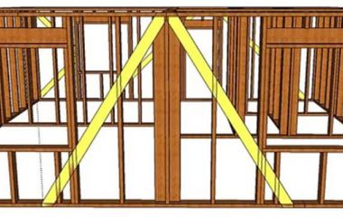 Как правильно смонтировать укосины в каркасном доме