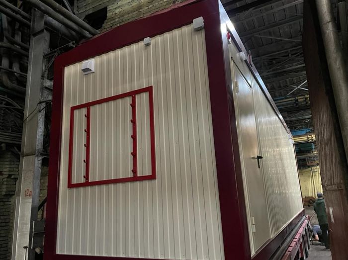 Блок-контейнер "Душевые на санях"