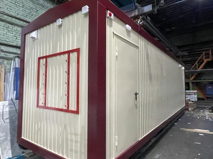 Блок-контейнер "Душевые на санях"