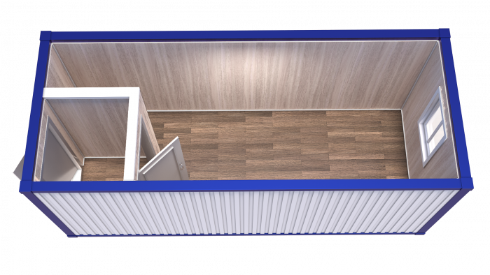 Блок-Контейнер с тамбуром и одним окном модель: РС-Б03