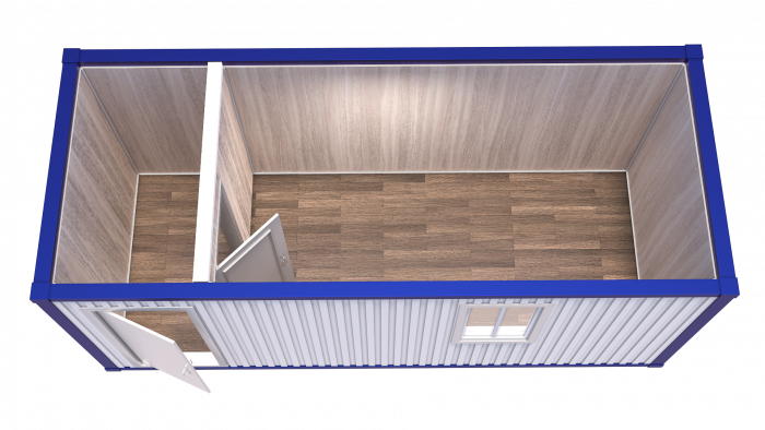 Блок-Контейнер с перегородкой и одним окном модель: РС-Б04