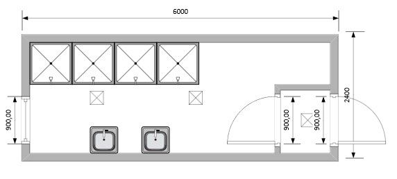 Сантехнический блок РС-С03